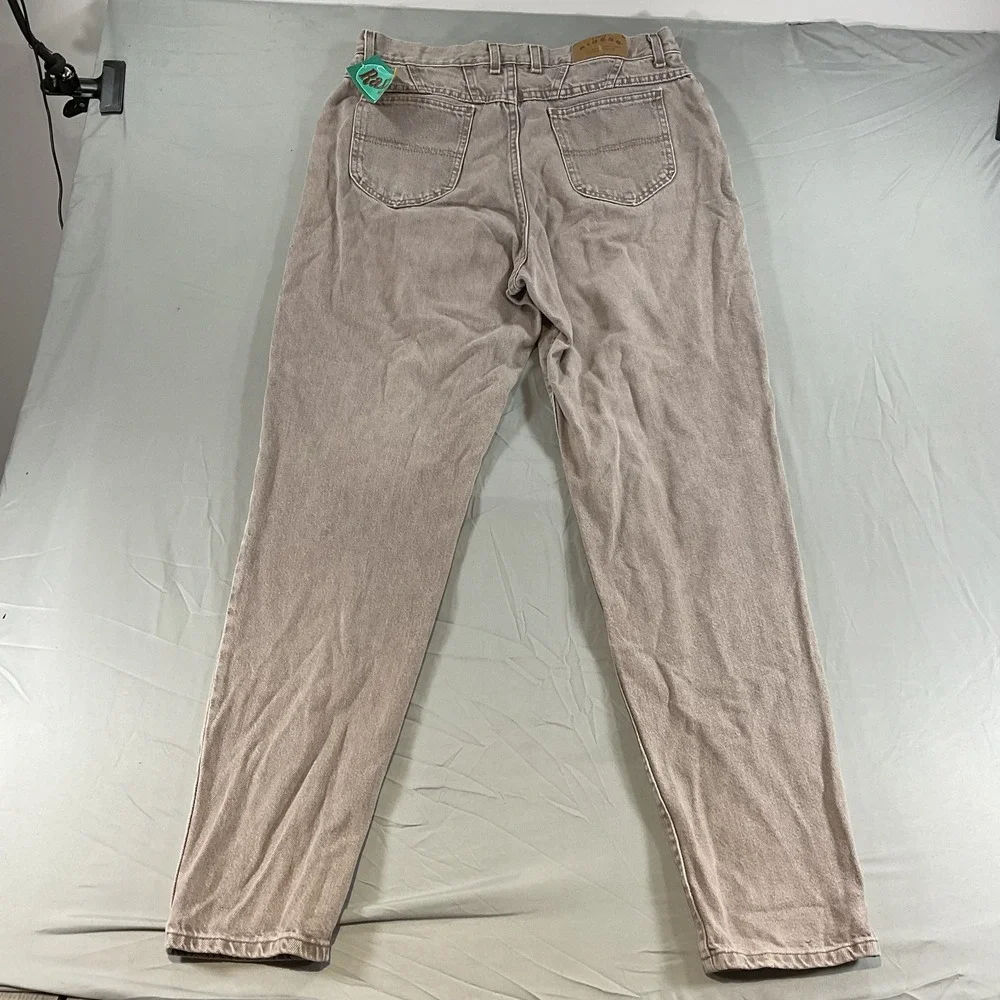 Riders Denim Jeans 34x34 New With Tags Relaxed Straight Leg Tan Beige Vintage 90